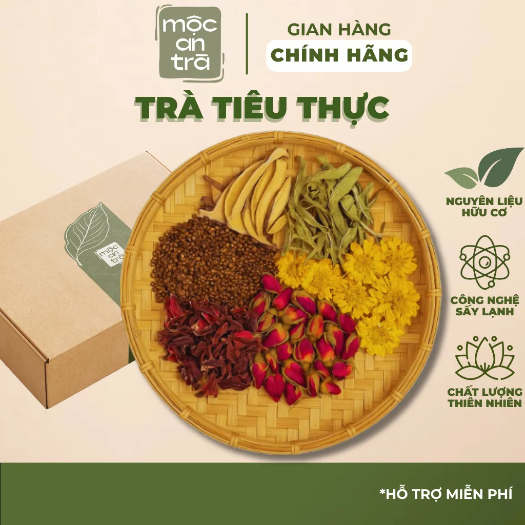 Trà Tiêu Thực Giảm Cân Tự Nhiên, Tiêu Mỡ Bụng, Thanh Lọc Cơ Thể, Điều Hòa Chuyển Hóa, Dễ Uống