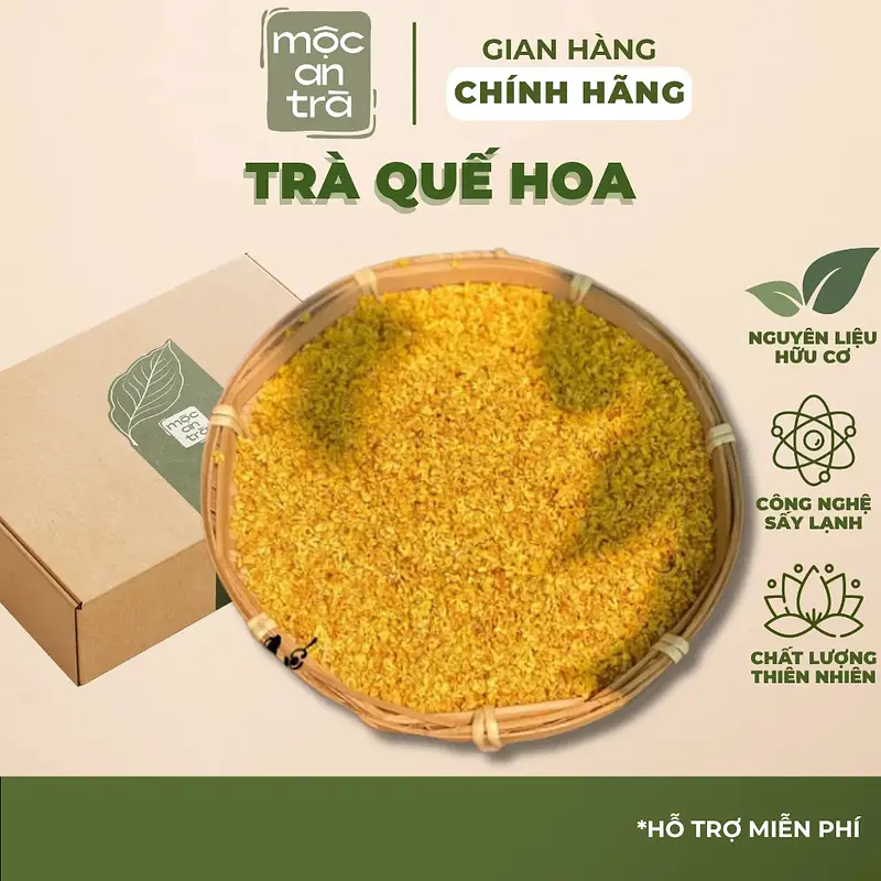 Trà Quế Hoa (Mộc Hoa) 100gr Sấy Khô Tự Nhiên, Hương Thơm Ngọt Dễ Chịu, Giúp Ấm Cơ Thể Tốt Cho Hệ Tiêu Hóa - Main image